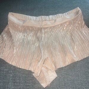 Victoria's Secret Shimmering Cream Pleated Sleep Shorts
